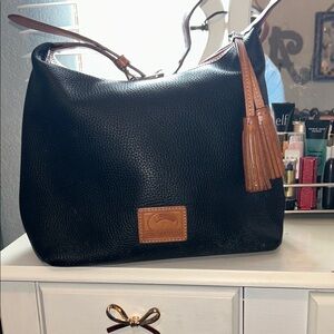 Dooney & Bourke Black and Brown Hobo Bag